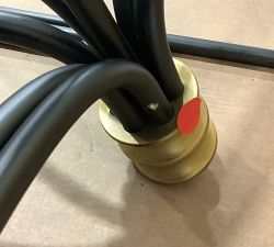 Open Box: Collins Metal Round Chandelier, Large (51") - Bronze/Vintage Brass