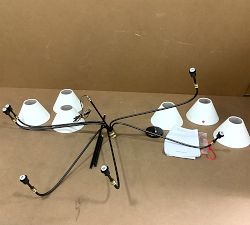 Open Box: Collins Metal Round Chandelier, Large (51") - Bronze/Vintage Brass