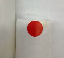 Open Box: Frances Alabaster Double Tube Sconce (22") - Polished Nickel