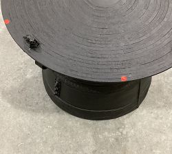 Open Box: Frog Drum Metal Outdoor Side Table, Wide (25") - Antique Bronze