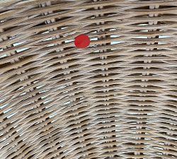 Open Box: Handwoven Rattan Footed Bowl