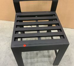 Open Box: Malibu Metal Outdoor Dining Side Chair Frame - Black