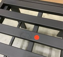 Open Box: Malibu Metal Outdoor Dining Side Chair Frame - Black