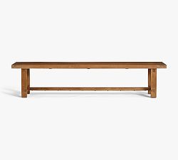 Open Box: Reed Dining Bench, 68"L x 15"W - Antique Umber