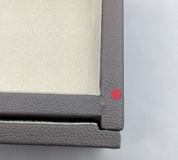 Open Box: Quinn Jewelry Box, Foil Debossed, Large - Gray