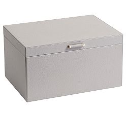 Open Box: Quinn Jewelry Box, Foil Debossed, Large - Gray