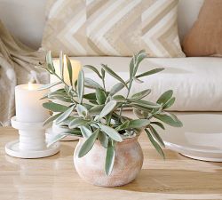 Faux Potted Faded Succulent