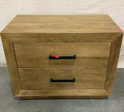 Open Box: Oakleigh Nightstand (32") - Heirloom Wheat, Frances Hardware