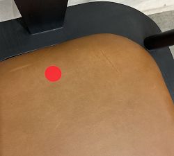 Open Box: Westan Leather Dining Armchair - Black