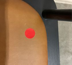 Open Box: Westan Leather Dining Armchair - Black