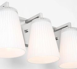 Wilbert Fluted Glass Quadruple Sconce