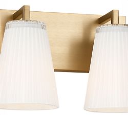 Wilbert Fluted Glass Quadruple Sconce (7")