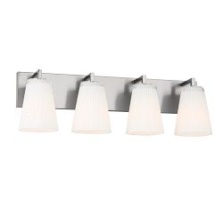 Wilbert Fluted Glass Quadruple Sconce - Thumbnail 5