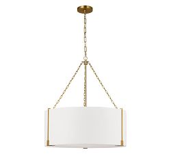 Sofia Linen Drum 31" Medium Pendant (31")