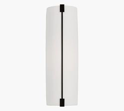 Sofia Linen Shade Single Medium Sconce (16")