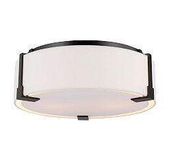 Sofia Linen Drum Medium Flushmount (14")