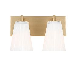 Wilbert Fluted Glass Double Sconce (7")