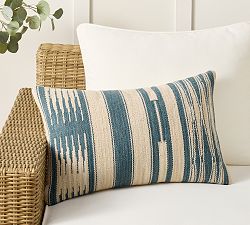 Bennington Striped Outdoor Lumbar Pillow