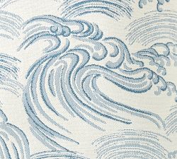 Reversible Wave Outdoor Pillow