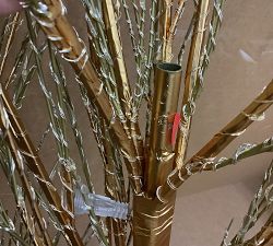 Open Box: Twinkling Twig Trees (7') - Gold