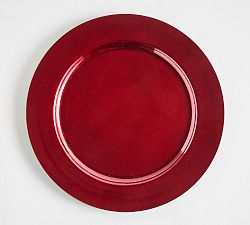 Open Box: Caterers Box Charger Plates, Set of 12 - Red