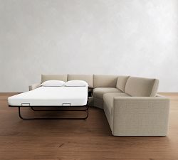 Westwood Slim Arm 3-Piece Wedge Sleeper Sectional (124")