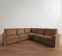 Westwood Slim Arm Leather Power Reclining L-Shaped Sectional (117")