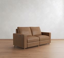 Westwood Square Arm Leather Power Reclining Sofa - Thumbnail 3