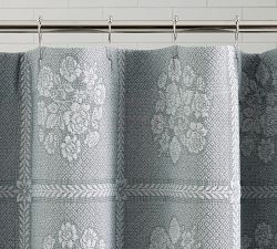 Floral Matelasse Shower Curtain