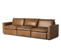 Clifton 3-Piece Leather Power Reclining Sectional