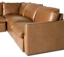 Clifton 5-Piece Leather Power Reclining Sectional