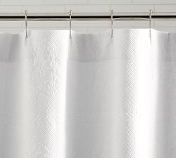 Floral Matelasse Shower Curtain