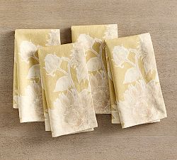 Sunflower Botanical Organic Cotton Napkins - Set of 4