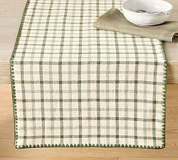 Theo Plaid Cotton Table Runner