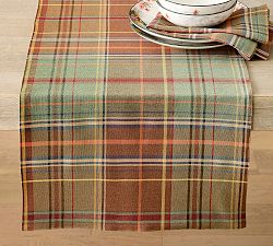 Woodrow Plaid Cotton Table Runner