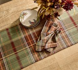 Woodrow Plaid Cotton Table Runner