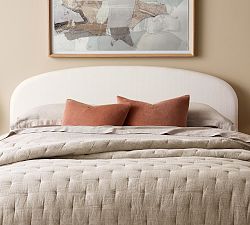 Arlo Upholstered Crowned Wall Mounted Headboard