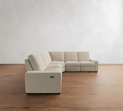 Turner Square Arm Power Reclining L-Shaped Sectional (117")