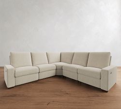 Turner Square Arm Power Reclining L-Shaped Sectional (117")