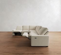 Turner Square Arm Power Reclining L-Shaped Sectional (117")