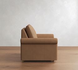 Westwood Roll Arm Leather Power Recliner