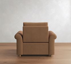 Westwood Roll Arm Leather Power Recliner