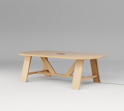 Keaton Elliptical Communal Dining Table (96"-144")
