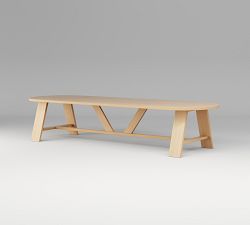 Keaton Elliptical Communal Dining Table (96"-144")