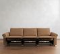 Westwood Roll Arm Leather Power Reclining Sofa (84"&ndash;116")