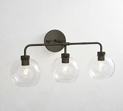 Open Box: Reagan Triple Globe Sconce (22") - Antique Bronze