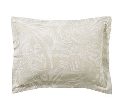 Open Box: Layla Palm Percale Shams, Standard, Set of 3 - Neutral