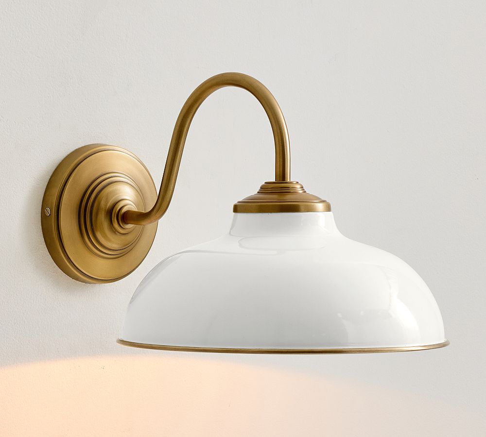 Kitt Metal Round Indoor/Outdoor Sconce (9") by Pottery Barn