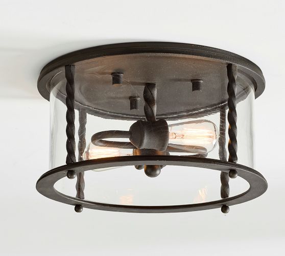 Valley Lantern Metal Outdoor Flush Mount - Thumbnail 3