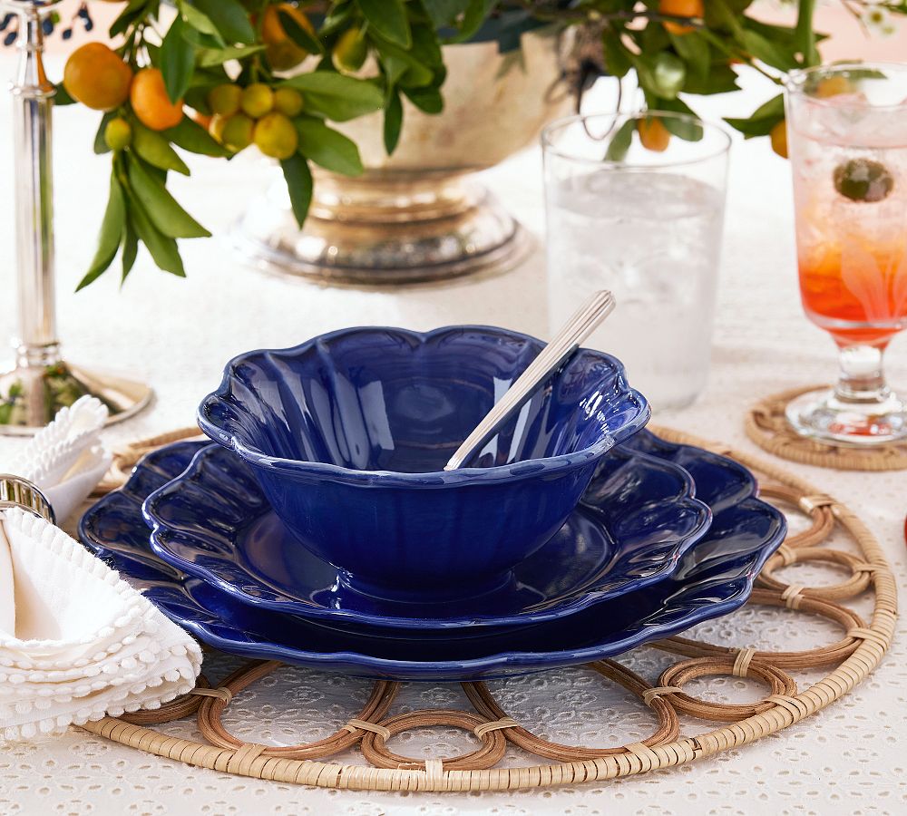 Monique Lhuillier Juliana Scalloped Cereal Bowls - Set of 4